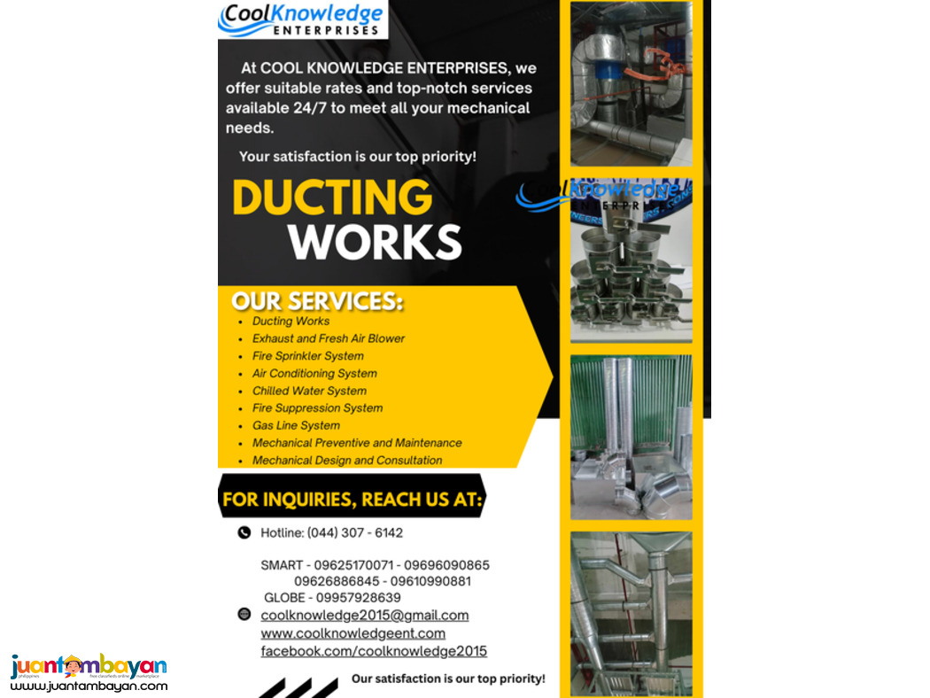 Reliable Ducting Work Services @ Cool Knowledge