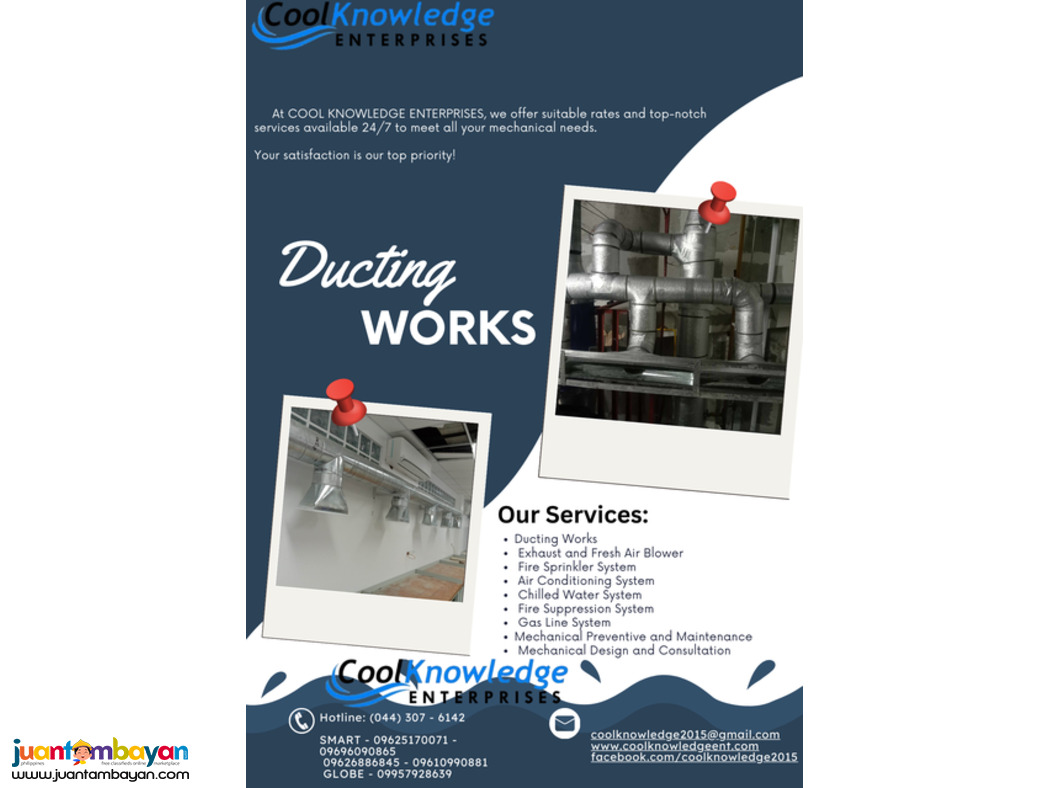 Reliable Ducting Work Services @ Cool Knowledge