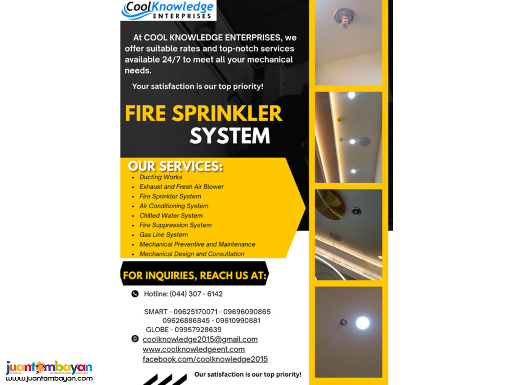 Reliable Fire Sprinkler System Services @ Cool Knowledge
