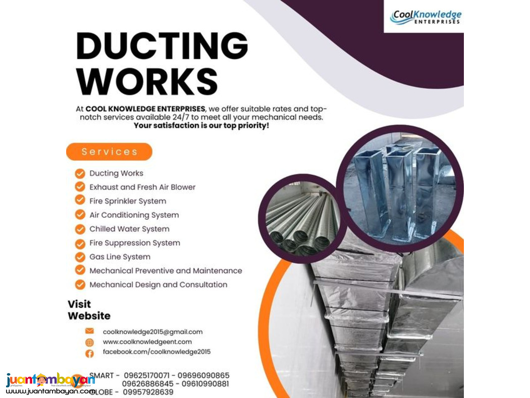 ././. dUCTING WORKS (SUPPLY AND INSTALLATION)