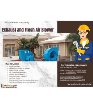 Ventilation System: Exhaust and Fresh Air Blowers