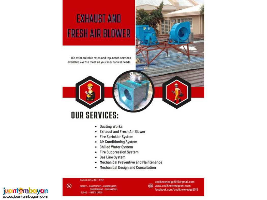 **eXHAUST AND FRESH AIR BLOWER**