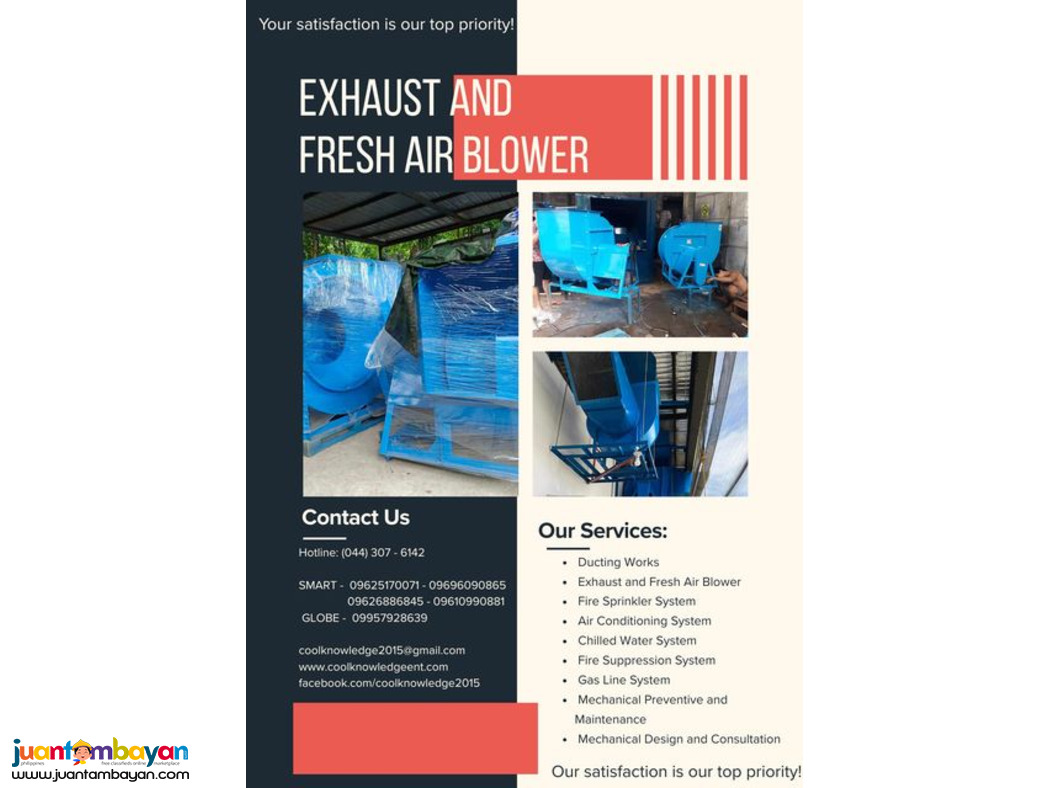 **eXHAUST AND FRESH AIR BLOWER**