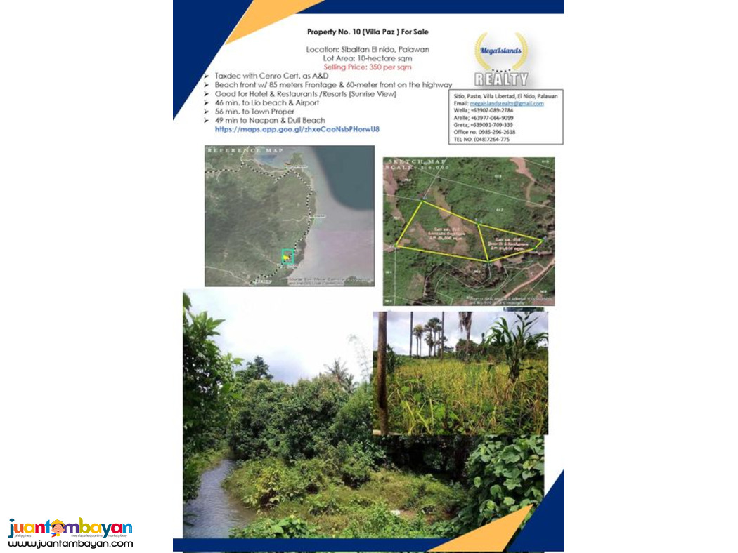 10 (Villa Paz ) For Sale Location: Sibaltan El nido, Palawan 10 (Villa Paz ) For Sale Location: Sibaltan El nido, Palawan