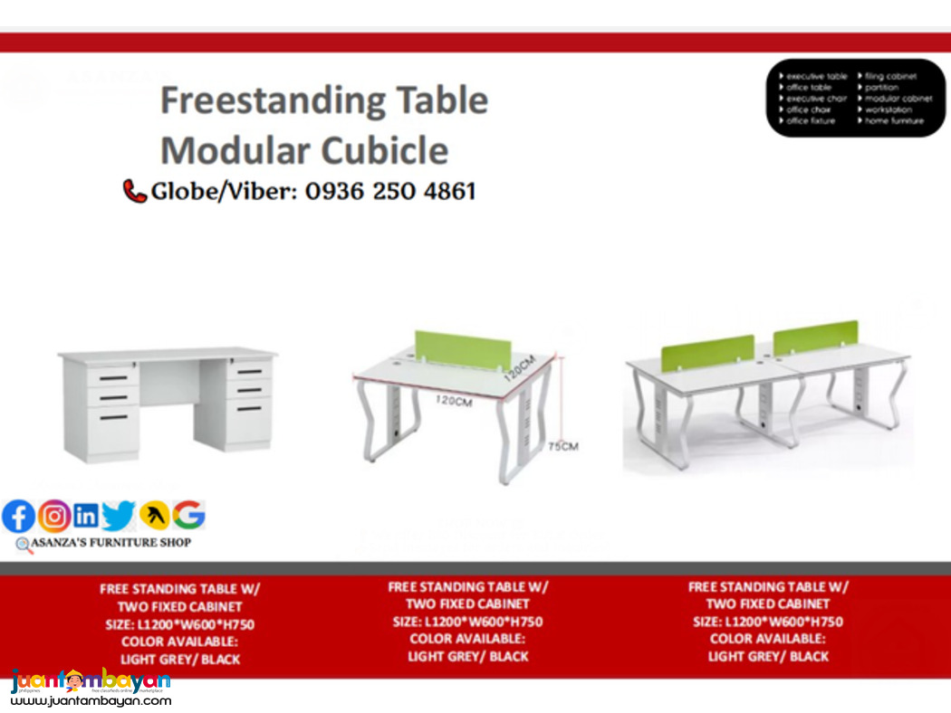 Freestanding Table Modular Cubicle | FACTORY PRICE Freestanding Table Modular Cubicle | FACTORY PRICE