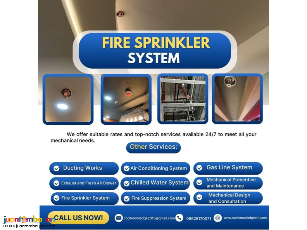 MECHANICAL WORKS || Fire Sprinkler System*