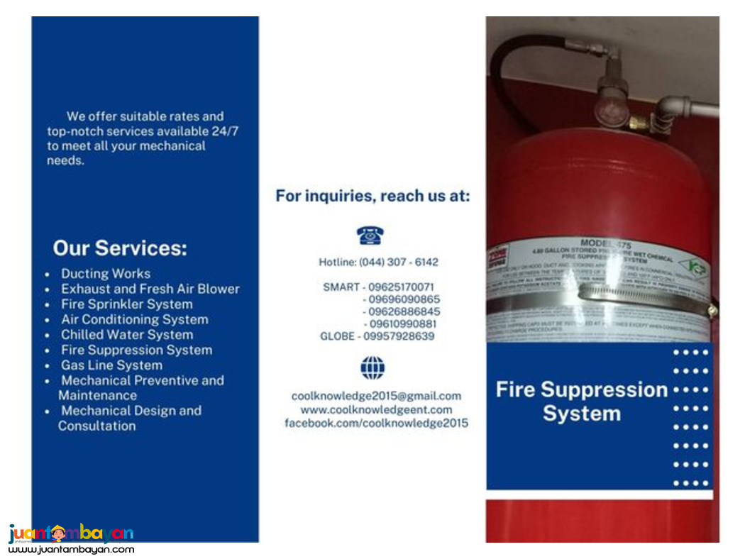 FIRE SUPPRESSION SYSTEM ||Mechanical works*