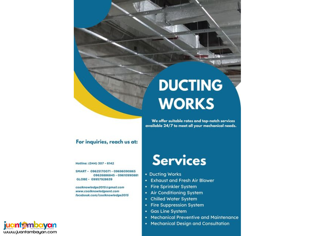INSTALLATION & SUPPLY || DUCTING WORKS ||