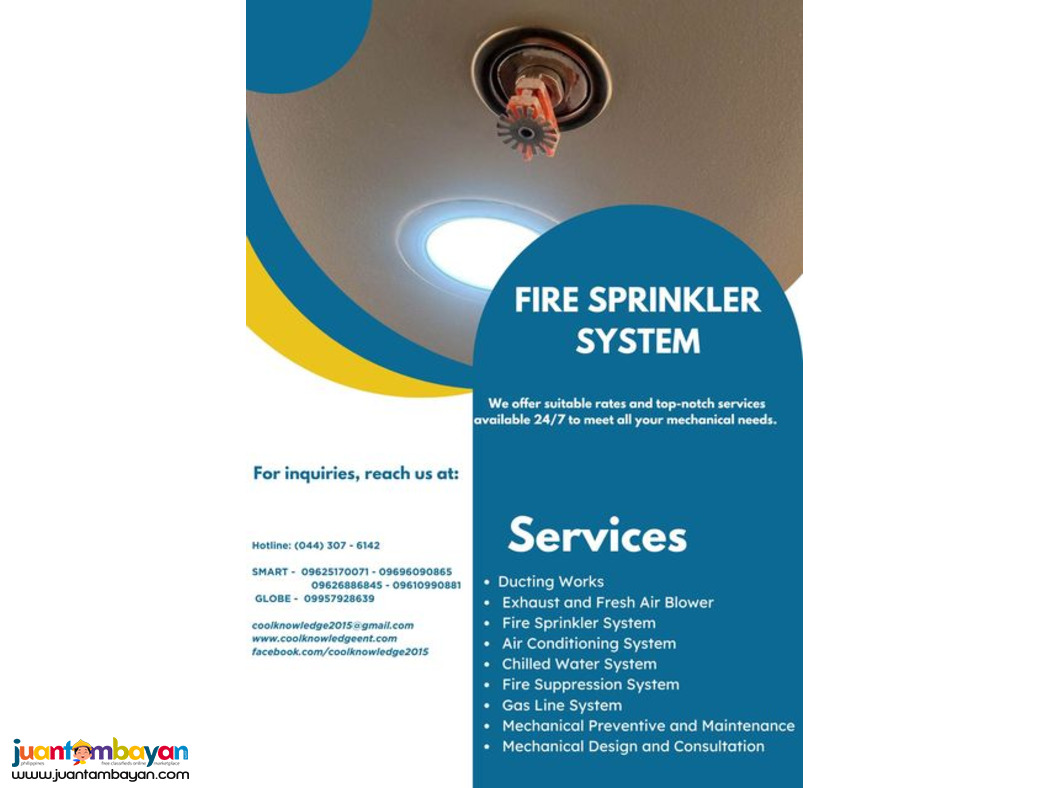 INSTALLATION & SUPPLY || fIRE SPRINKLER SYSTEM