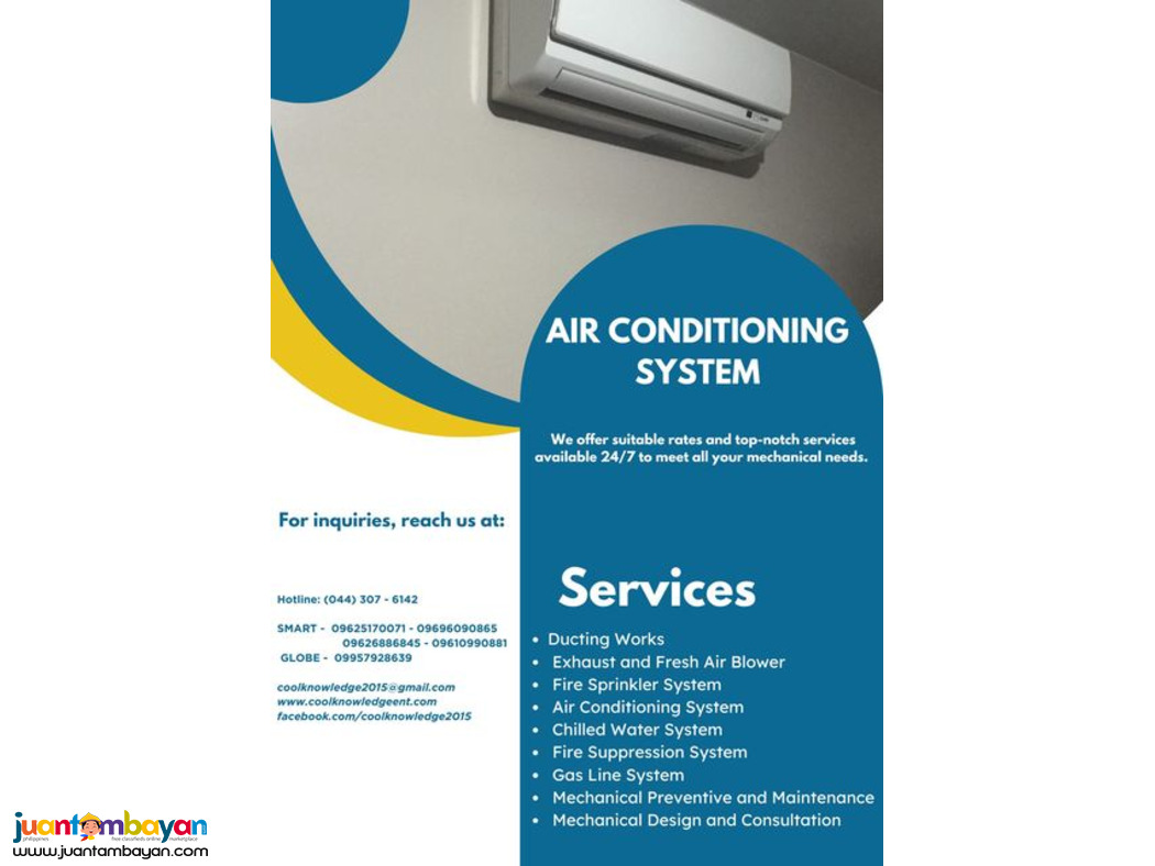INSTALLATION & SUPPLY || AIR CONDITIONING SYSTEM 