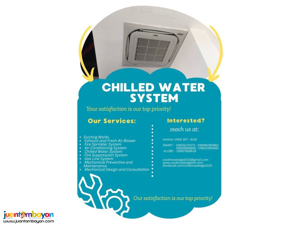 INSTALLATION & SUPPLY || cHILLED WATER SYSTEM ||
