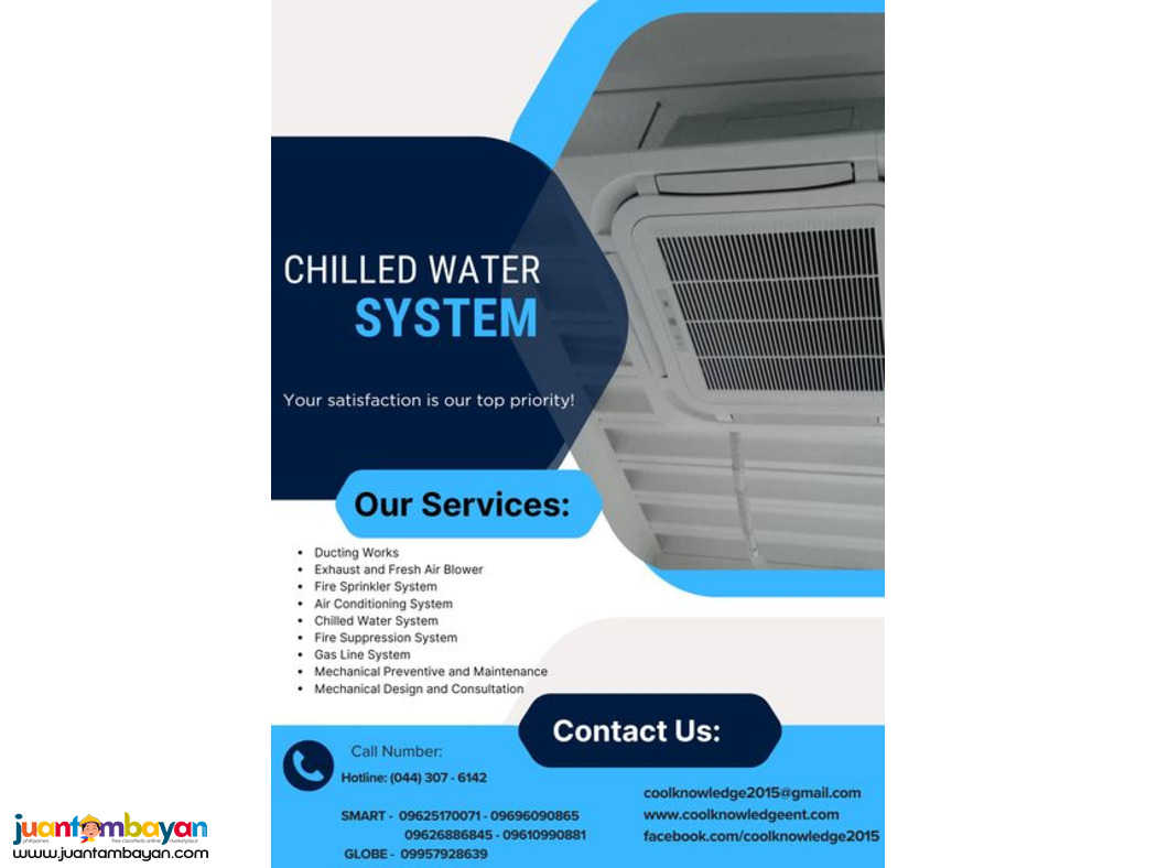 INSTALLATION & SUPPLY || cHILLED WATER SYSTEM ||