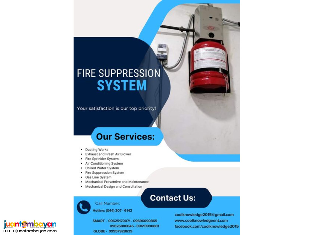 INSTALLATION & SUPPLY || FIRE SUPPRESSION ||