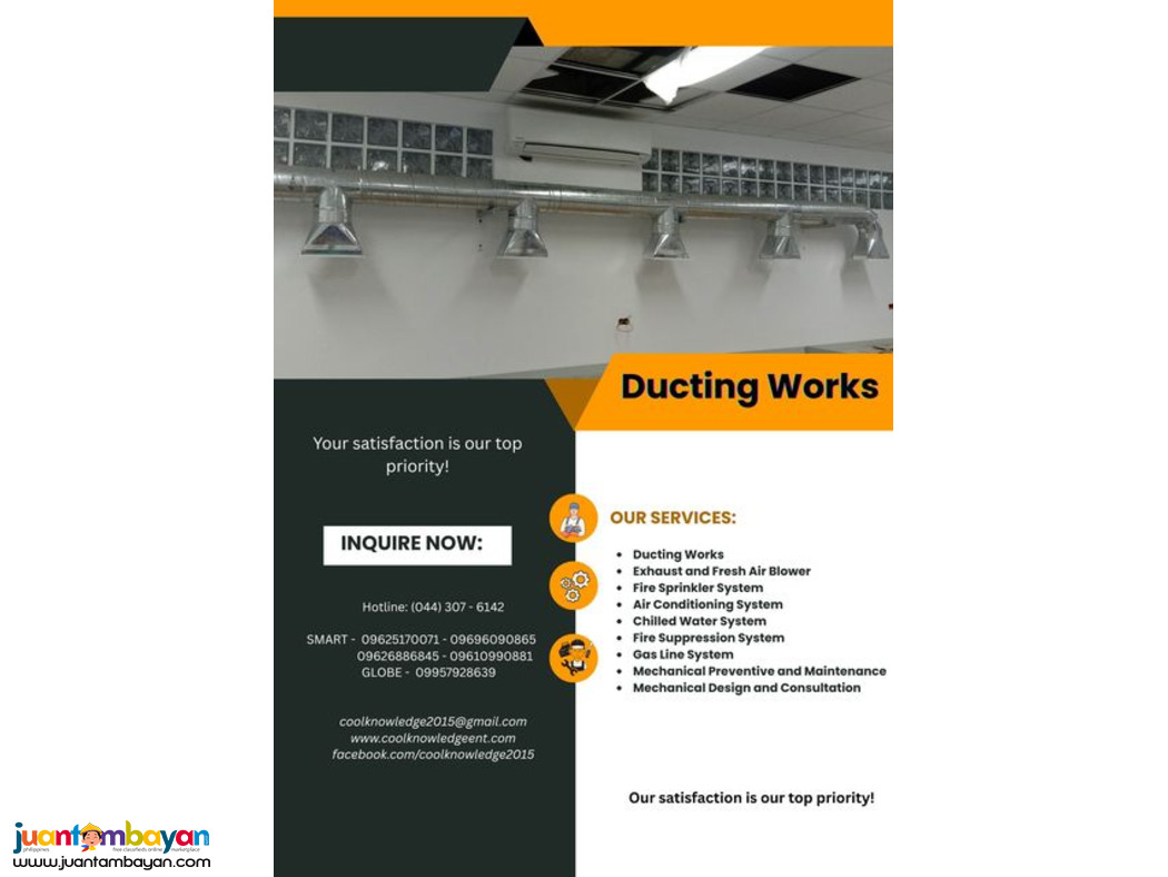 {{ DUCTING WORKS }}