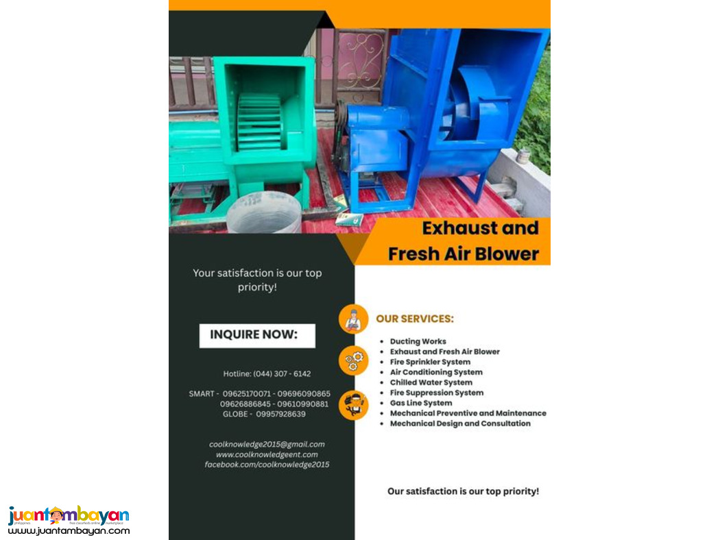 {{ exhaust and fresh Air blower }}