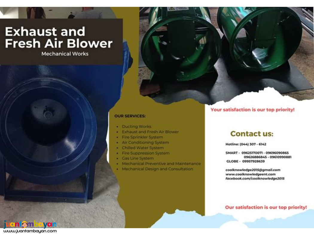 {{ exhaust and fresh Air blower }}