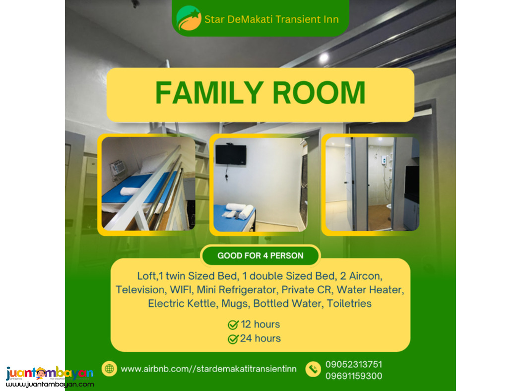 Affordable Room Rates in the center of Makati