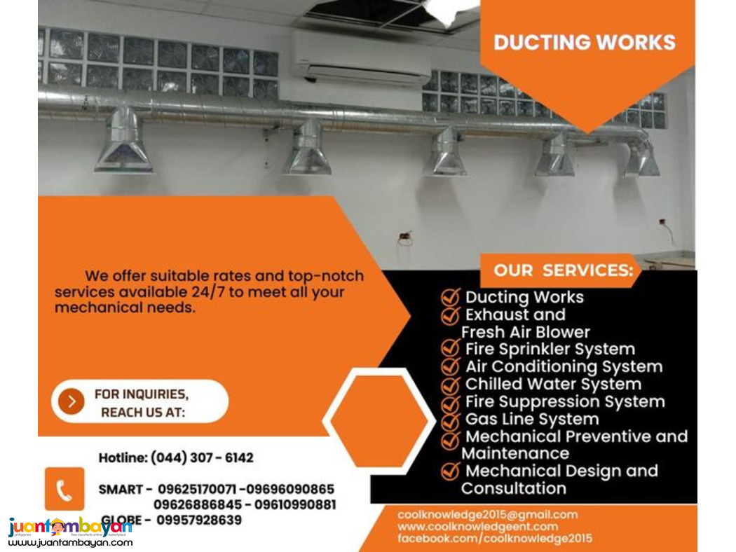 Design, Fabrication, and Installation of Duct System
