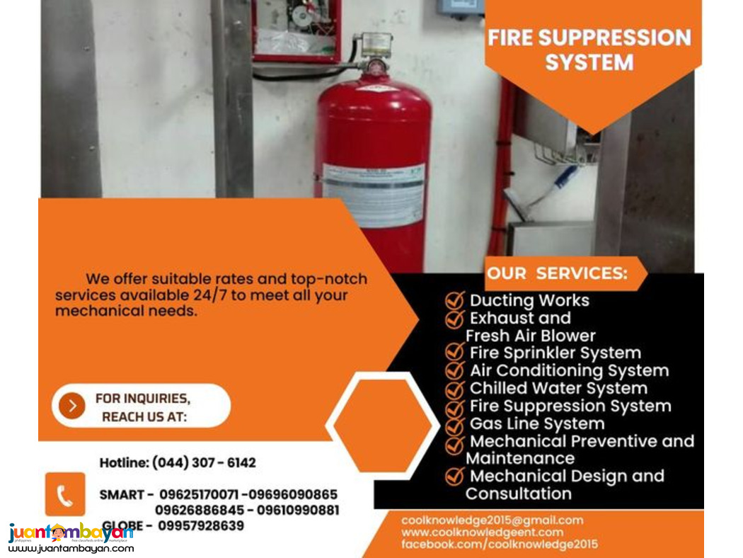 AVAILABLE ***FIRE SUPPRESSION SYSTEM**