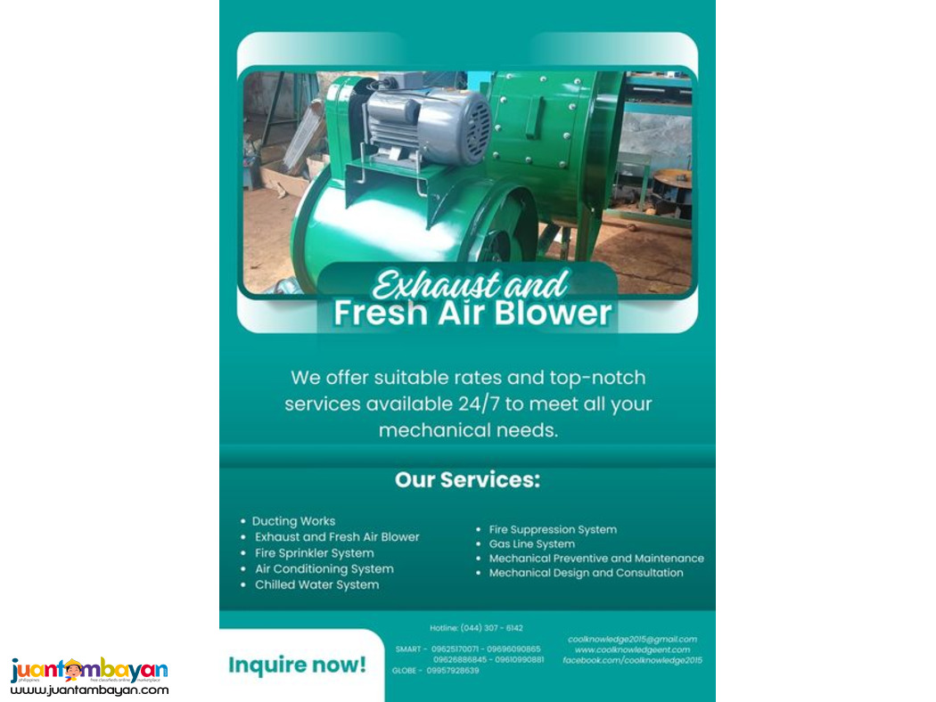 Fresh Air & Exhaust Fan**