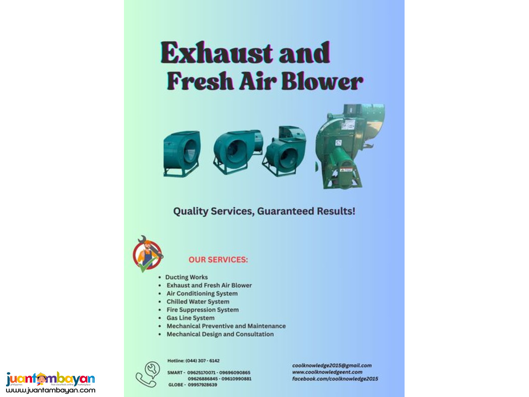 Fresh Air & Exhaust Fan**
