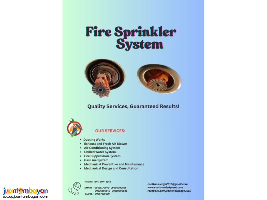 Reliable << Fire Sprinkler System >>