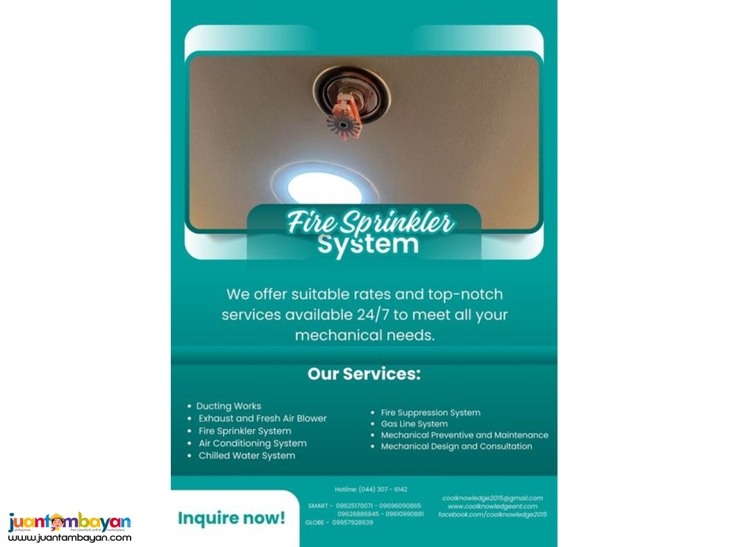 Reliable << Fire Sprinkler System >>
