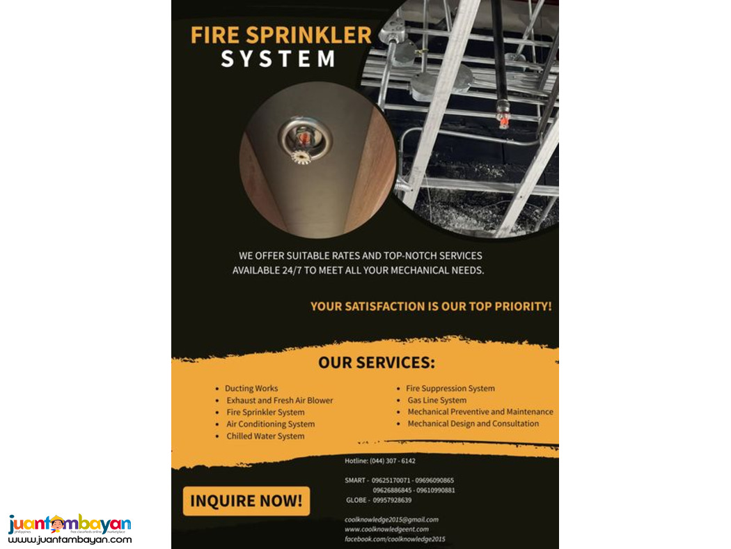 !!! FIRE SPRINKLER SYSTEM !!!!
