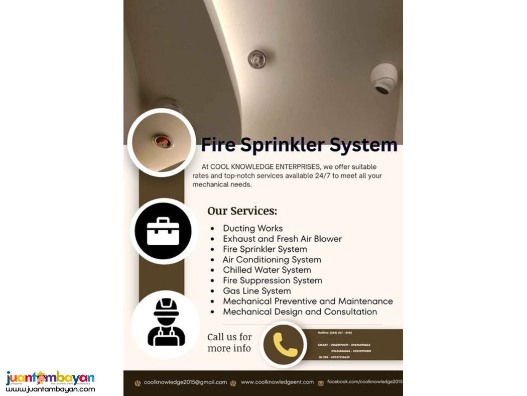 !!! FIRE SPRINKLER SYSTEM !!!!