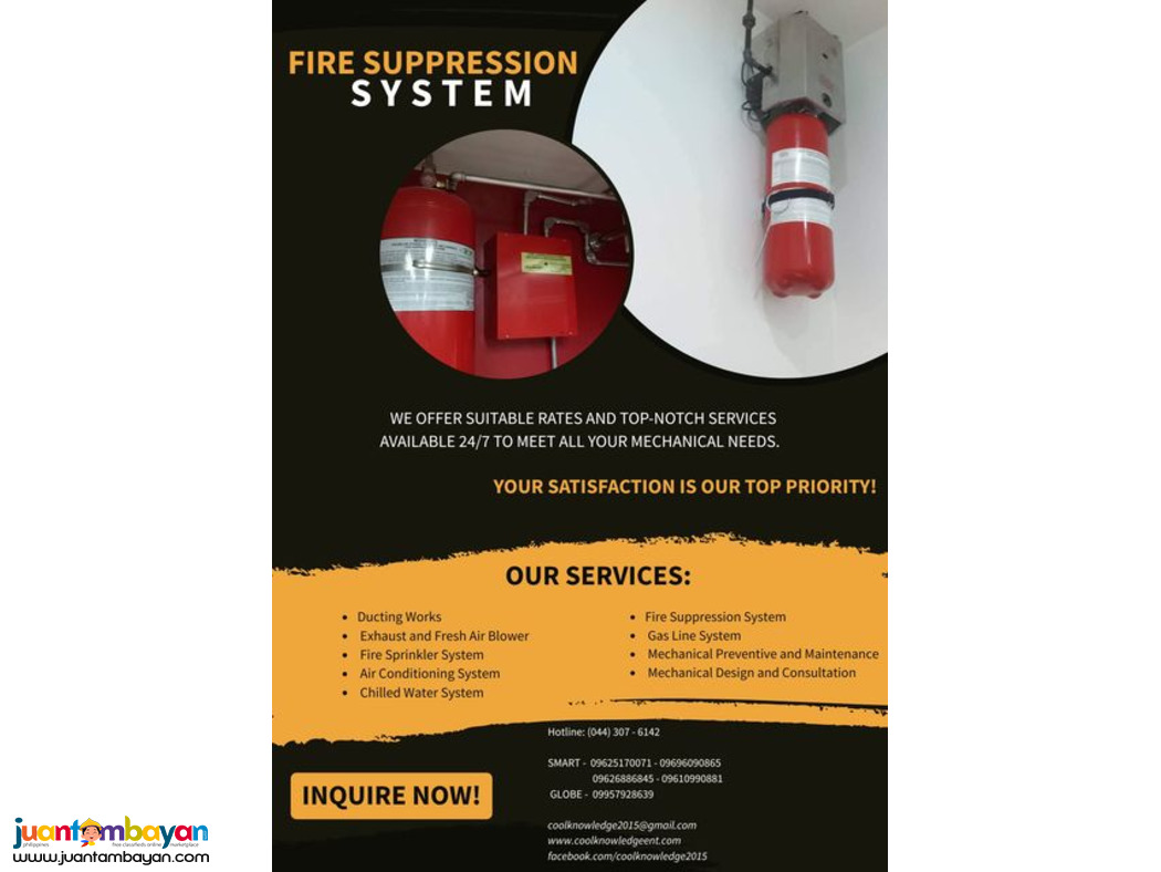 Trusted Services**Fire Suppression system **