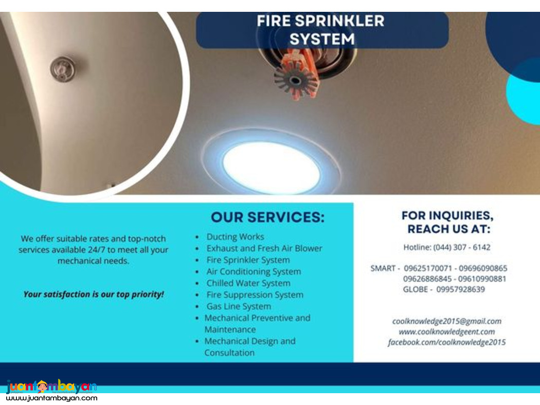 Trusted Installation of fIRE SPRINKLER SYSTEM