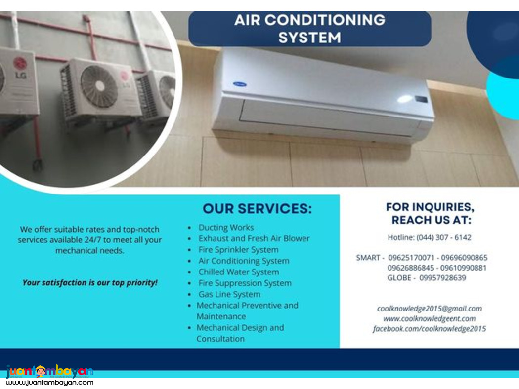We Supply & Install ( AIR CONDITIONING SYSTEM )