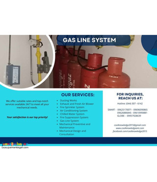 Inquire Now! gas line system