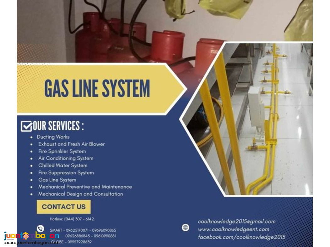Inquire Now! gas line system