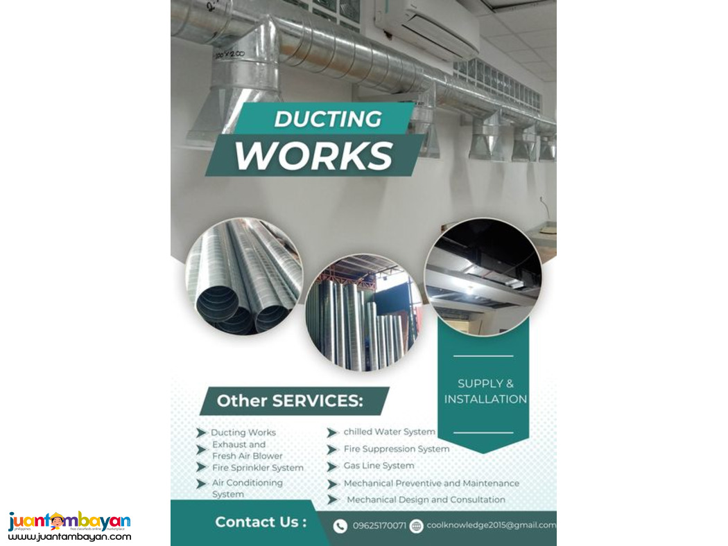 AVAILABLE :DUCT WORKS: INQUIRE NOW!