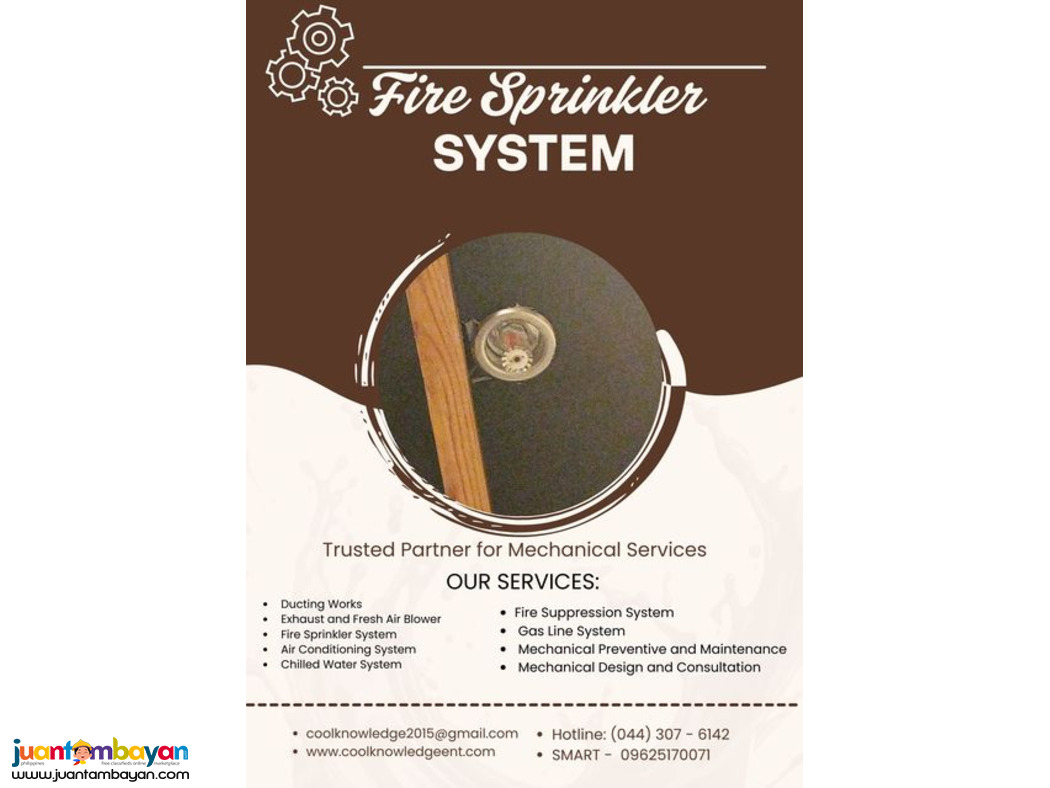 FIRE SPRINKLER : INSTALLATION:SUPPLY