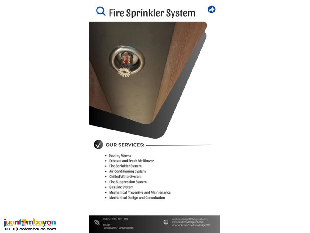 FIRE SPRINKLER : INSTALLATION:SUPPLY