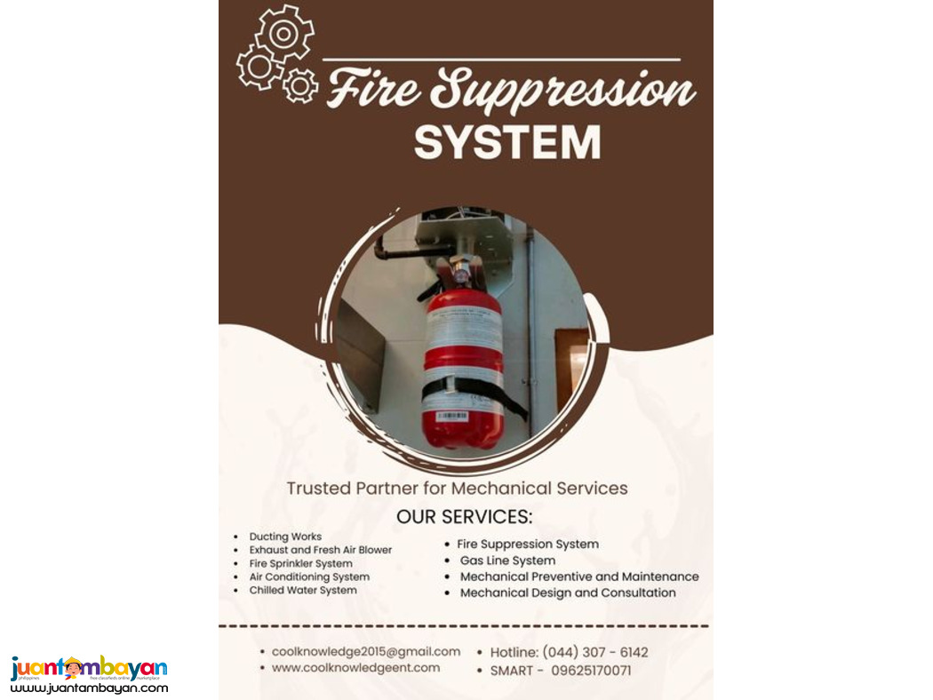 fire suppression system:inquire now