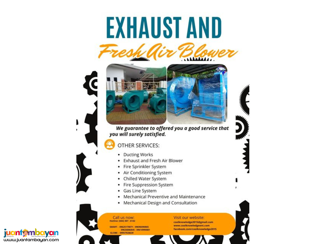 VENTILATION SYSTEM:EXHAUST:FRESH AIR BLOWER