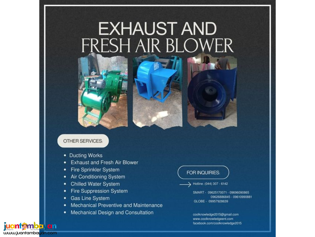 VENTILATION SYSTEM:EXHAUST:FRESH AIR BLOWER