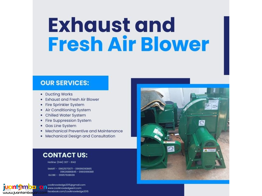 VENTILATION SYSTEM:EXHAUST:FRESH AIR BLOWER