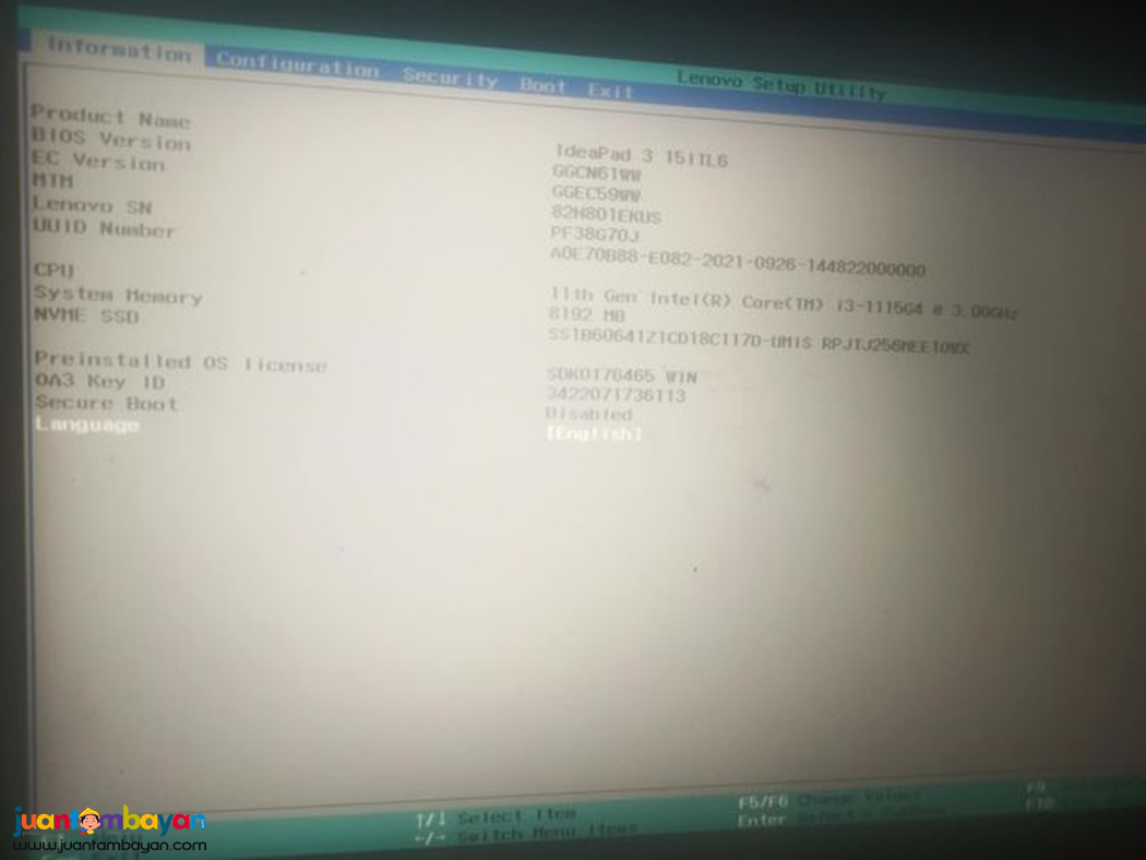 Lenovo Ideapad 3 (15ITL6)