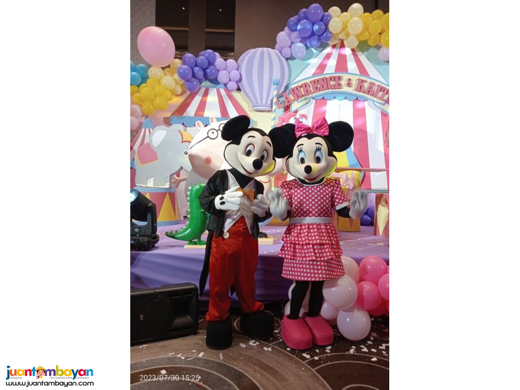 Mascot for birthday parties