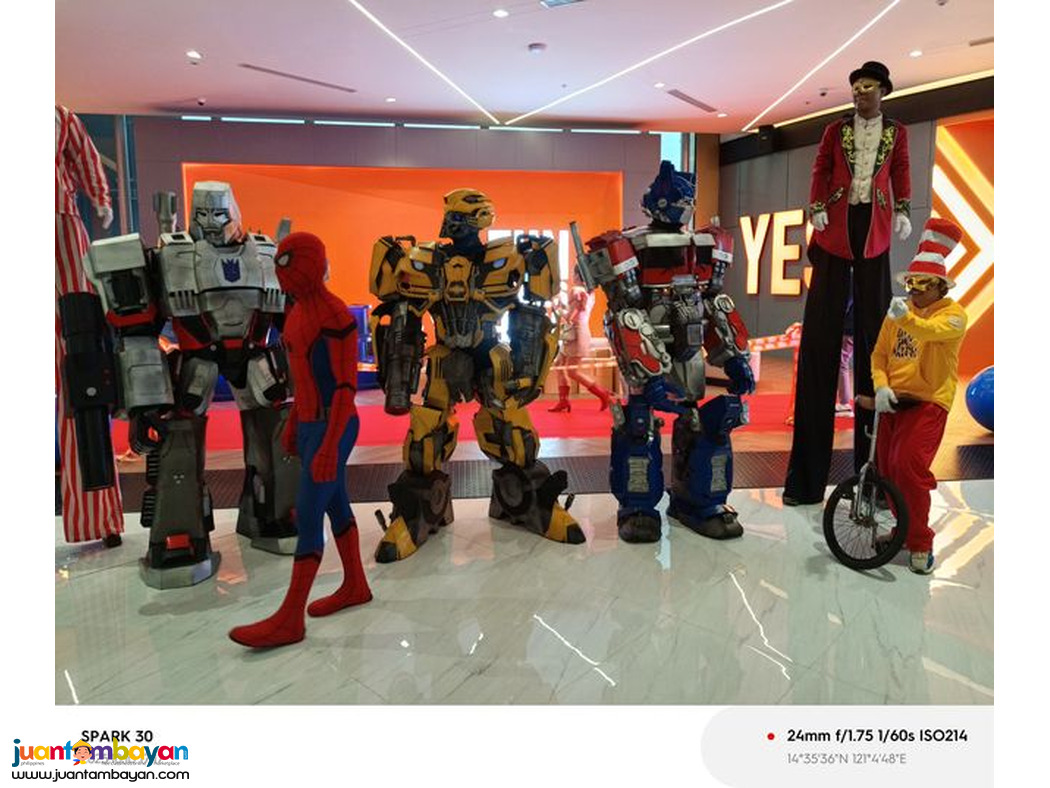 Mascot for birthday parties