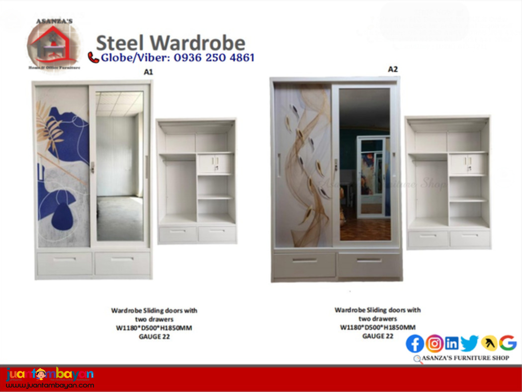 Steel Wardrobe Cabinet for Sale