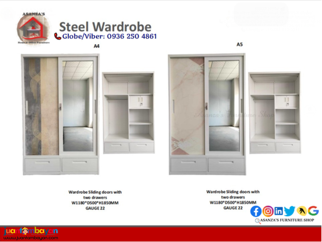 Steel Wardrobe Cabinet for Sale