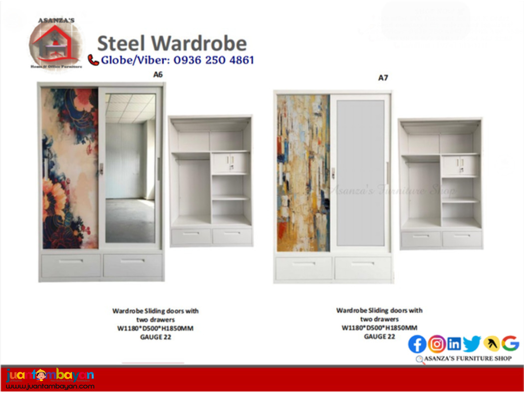Steel Wardrobe Cabinet for Sale