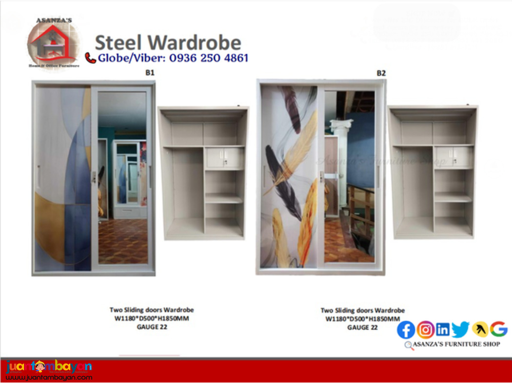 Steel Wardrobe Cabinet for Sale