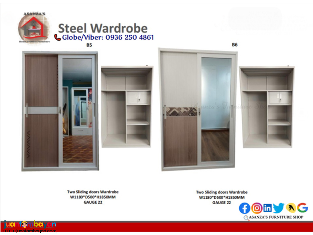 Steel Wardrobe Cabinet for Sale