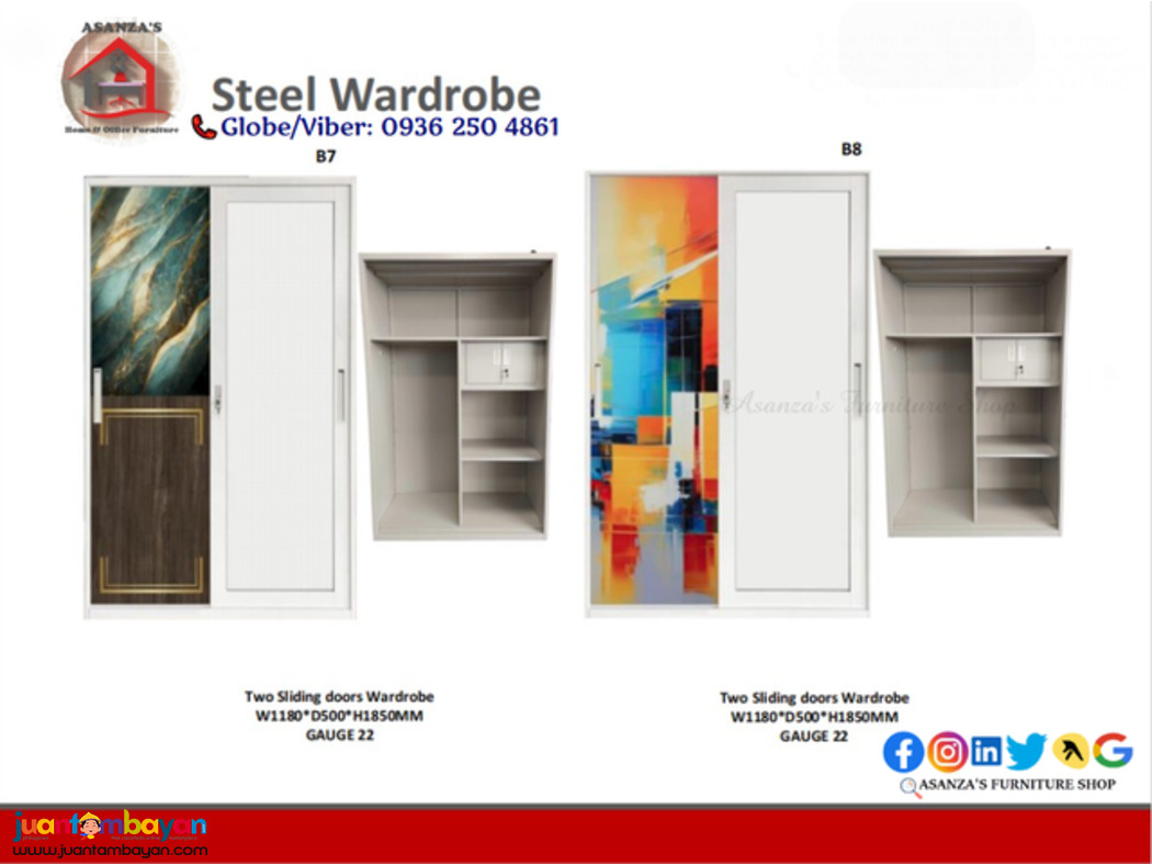 Steel Wardrobe Cabinet for Sale